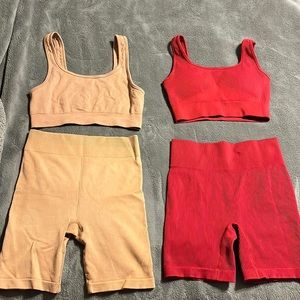 2 lounge sets and 1 workout short